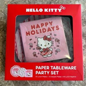 HELLO KITTY
Candy Cane Paper Tableware Party Set